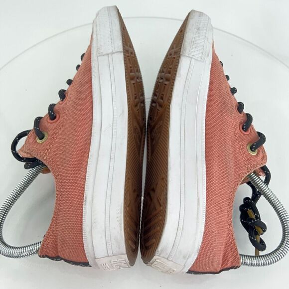 Converse Chuck Taylor Trainers Lunarlon Low Top Coral Pink Size 8.5 Sneakers - Picture 8 of 14